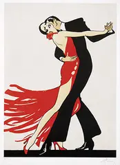 Tango by René Gruau, 1990, poster, lithograph, sold Dec 2017