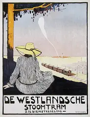 Raoul Hynckes, De Westlandsche Stoomtram, poster