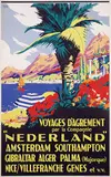 Bernard Rutt, Voyages d'Agrement par la Compagnie "Nederland" Amsterdam Southampton, poster
