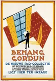 Louis C. Kalff, Behang & Gordijn, 1928, poster