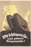Martin Lehmann, Wir Schlagen Sie und zeichnet Kriegsanleihe!, 1918, poster