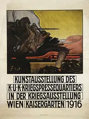 Ferdinand Kruis, Kunsausstellung des K.U.K. Kriegspressequartiers Wien, 1916, poster