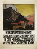 Ferdinand Kruis, Kunsausstellung des K.U.K. Kriegspressequartiers Wien, 1916, poster