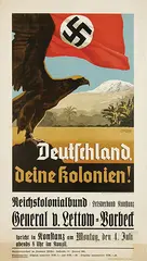 E. Glintzer, Deutschland, deine kolonien!, 1939, poster