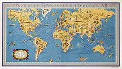 Esselte Reklam, Nordisk Transport & Spedition A.B., 1945, poster
