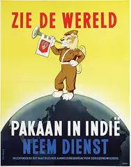 Frits van Bemmel, Zie de wereld Pakaan in Indië, 1945, poster