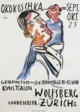 Kunstsalon Wolfsberg Zürich O. Kokoschka by Oskar Kokoschka, 1923, poster, sold Dec 2017