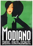 Franz Lenhart, Modiano Sigarette, 1935, poster