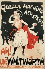 Jules-A. Grün, Ah! Une Whitworth, 1897, poster