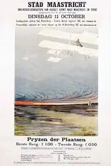 S. Doyler, Stad Maastricht Snelheidswedstrijd van Hasselt naar Maastricht en terug, 1910, poster