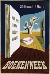 Jan Bons, Boekenweek, 1950, poster