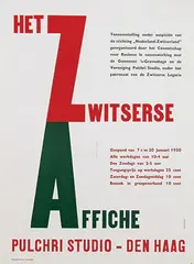 Herbert Meyer Ricard, Het Zwitserse Affiche Pulchri Studio - Den Haag, poster