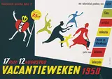 Herbert Meyer Ricard, Vacantieweken 1950, 1950, poster, silkscreen
