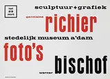 sculptuur + grafiek germaine riecher stedelijk museum a'dam foto's werner bischof by Willem Sandberg, 1959, poster, sold Jul 2017