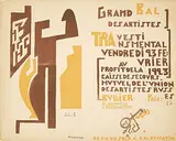 Michel F. Larionov, Grand Bal des Artistes, 1923, poster