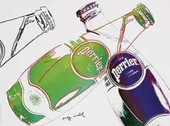 Perrier by Andy Warhol, 1983, offset lithograph in colors, sold Jul 2017
