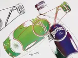 Perrier by Andy Warhol, 1983, offset lithograph in colors, sold Jul 2017