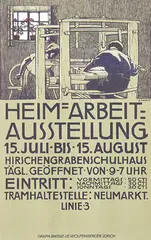 Burkhard Mangold, Heim-Arbeit-Ausstellung, 1909, poster