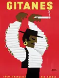Hervé Morvan, Gitanes, 1960, poster
