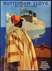 Joseph Rovers, Rotterdam Lloyd Royal Mail Line, 1921, poster