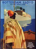 Joseph Rovers, Rotterdam Lloyd Royal Mail Line, 1921, poster