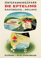 Ad Werner, De Efteling, 1952, poster
