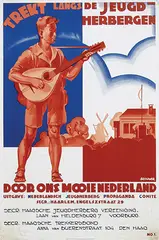 Brouwer, Trekt langs de Jeugdherbergen door ons mooie Nederland Den Haag, poster