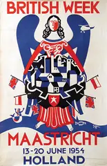 Jérôme Goffin, British Week Maastricht, 1954, poster