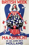 Jérôme Goffin, British Week Maastricht, 1954, poster