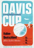 Richard Roth, Davis Cup Italien-Deutschland, 1957, poster