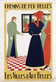 M. Delorez, Les Villes d'Art Belges, 1928, poster