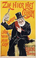Hubert B. Mauquoy, Zie hier het Geheim Elixir d'Anvers, 1900, poster
