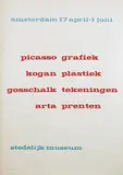 picasso grafiek kogan plastiek gosschalk tekeningen arta prenten by Willem Sandberg, 1953, poster, sold Jul 2017