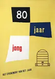 Friedrich Vordemberge-Gildewart, De Bijenkorf 80 jaar jong, 1957, poster