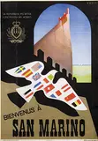 Mario Puppo, Bienvenus à San Marino, 1952, poster