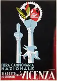 Giuseppe Riccobaldi, Fiera Campionaria Nazionale Vicenza, 1947, poster