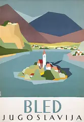 Nesic, Bled Jugoslavija, 1958, poster