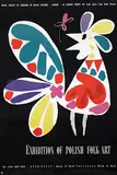 Jan Lenica, Exhibition of Polish Folk Art London, 1956, poster