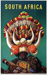 Nils L. Solberg, South Africa Ricksha Boy, Durban, poster