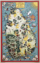 MacDonald (Max) Gill, Ceylon her Tea & other industries, poster