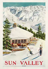 Dwight Shepler, Sun Valley Idaho, poster