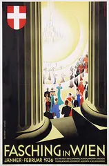 Joseph Binder, Fasching in Wien, 1936, poster