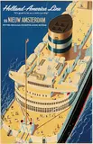 Reyn Dirksen, Holland-America Line ss Nieuw Amsterdam, 1953, poster