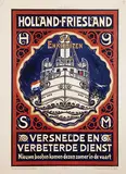 Cornelis Rol, Holland-Friesland via Enkhuizen, poster