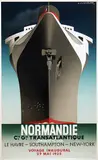 Cassandre, Normandie French Line, 1985, poster