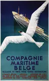Pierre Fix-Masseau, Compagnie Maritime Belge, 1936, poster