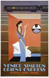 Pierre Fix-Masseau, Venice Simplon Orient-Express London-Paris-Venice, 1981, poster