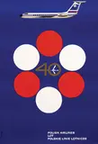 J. Zbijewski, Polish Airlines LOT 40 year, poster