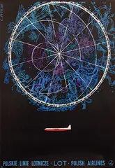 K. Syta, LOT Polish Airlines, 1966, poster