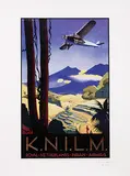 Jan Lavies, KNILM Royal Netherlands Indian Airways, 1997, poster